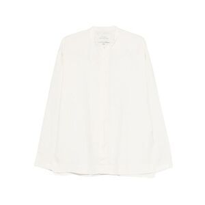 STUDIO NICHOLSON Long Sleeve Band Collar Shirt Women WHITE Shirts
